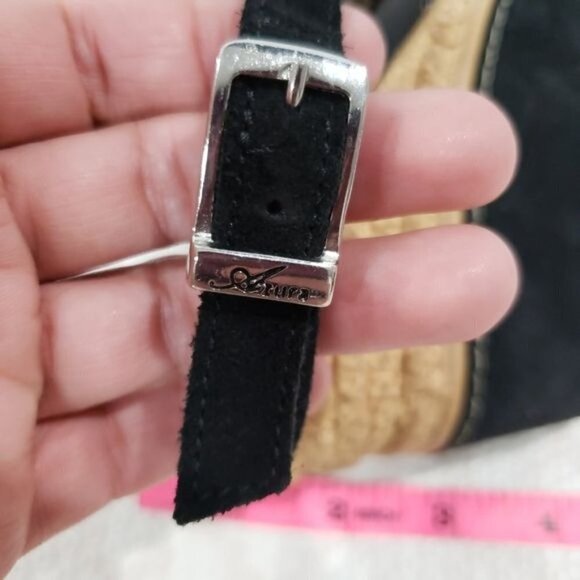 Azura Perforated Open Toe Strappy Wedge Sandals Size 39 - Picture 11 of 13